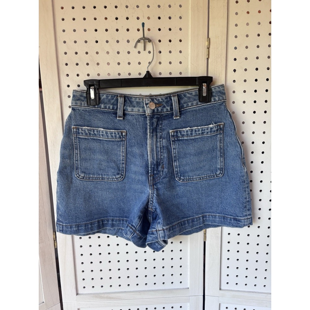 Madewell Patch Pocket Denim Jean Shorts High Rise Women's 27